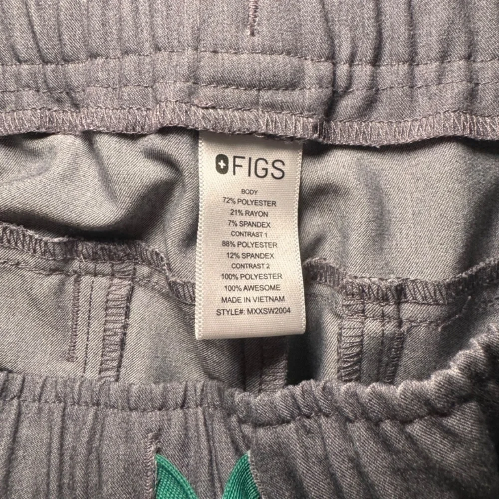 FIGS Tansen Jogger Scrub Pants Men's XL Grey Medical Workwear Comfort
